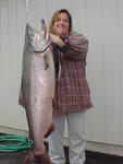 Corey with a nice Kenai king.