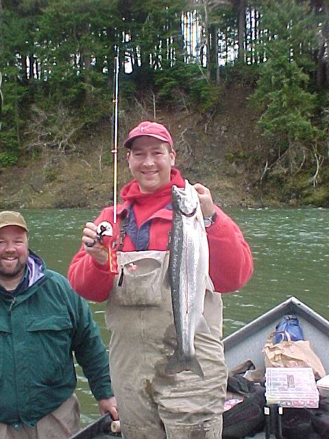 Bob claims second place in the OP's First Annual Snoopy Rod Classic with this hatchery steelhead.