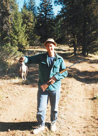 Inbetween the morning / eve archery elk hunts ... Bob chases the grouse of Hell's Canyon with that same old .410 he's had foreve
