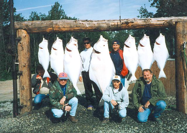 A day on the saltwater out of Ninilchik provided some good flattie fishingf for these guests!