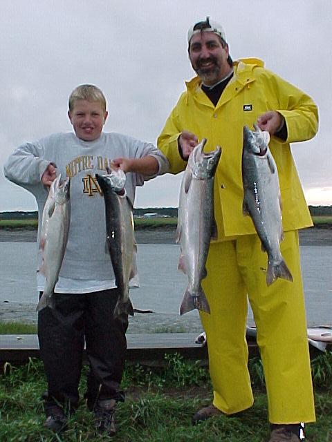 Silvers bring big smiles to anglers of all ages, big or small!