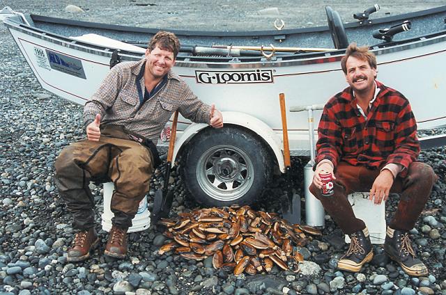 A nice way to start the day: a Ninilchik clam dig to be followed by an afternoon float trip for salmon ... the perfect combo day