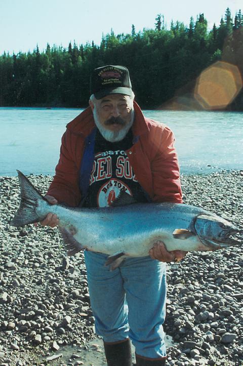 Bob Reilly with an early July Kasilof king.
