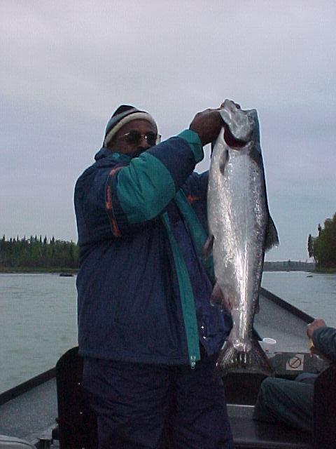 "Gramps" Brown joins Darwin for some late May king salmon fishing on the Kasilof.