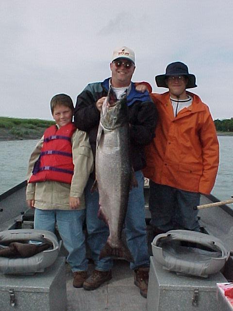 A happy family on the Kasilof in early July.