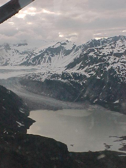 Some breathtaking scenery from aboard the plane en route to some salmon fishing on the western side of Cook Inlet.