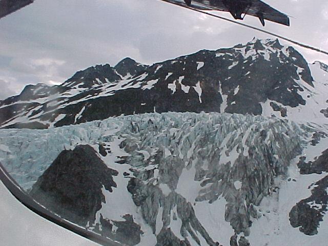 Aerial glacier views, some of what you might see from the plane on a fly-out.