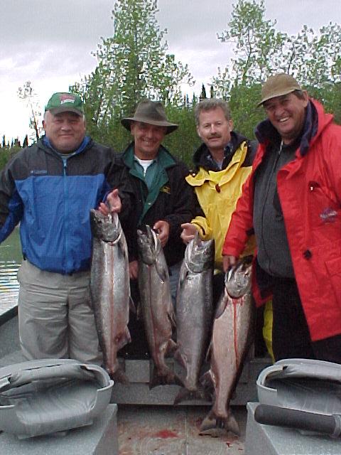 The Lee Party came from Onario, Canada for a shot at some June king slamon fishing.