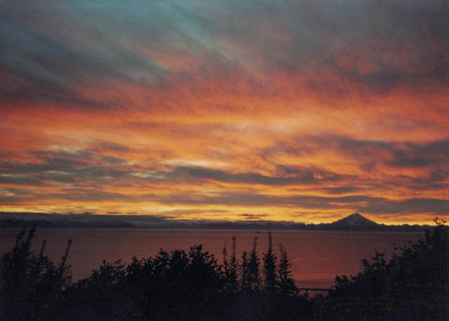 Yet another August sunset over Mt. Redoubt.