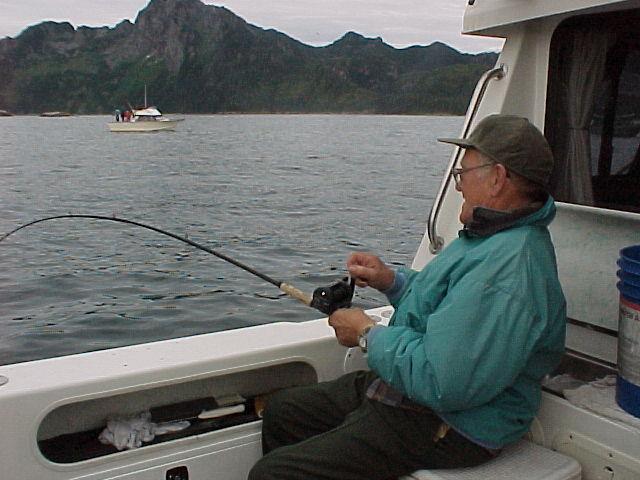 A leisurely Dale works a Seward silver to the surface.