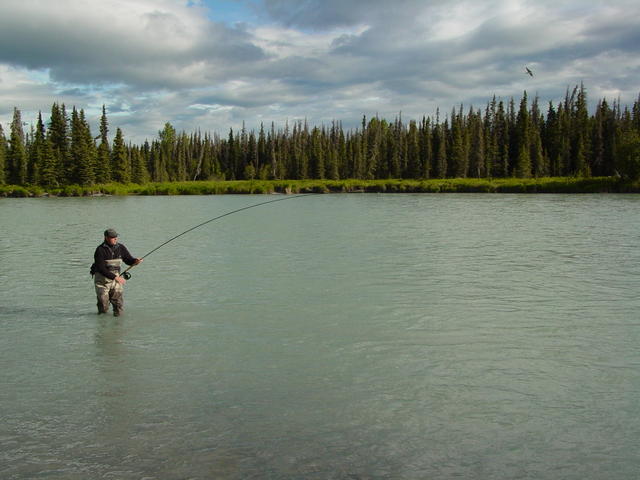 George Cook, renowned spey caster / angler and rep for many of the industry's finest suppliers joins Bob for a day and chases do