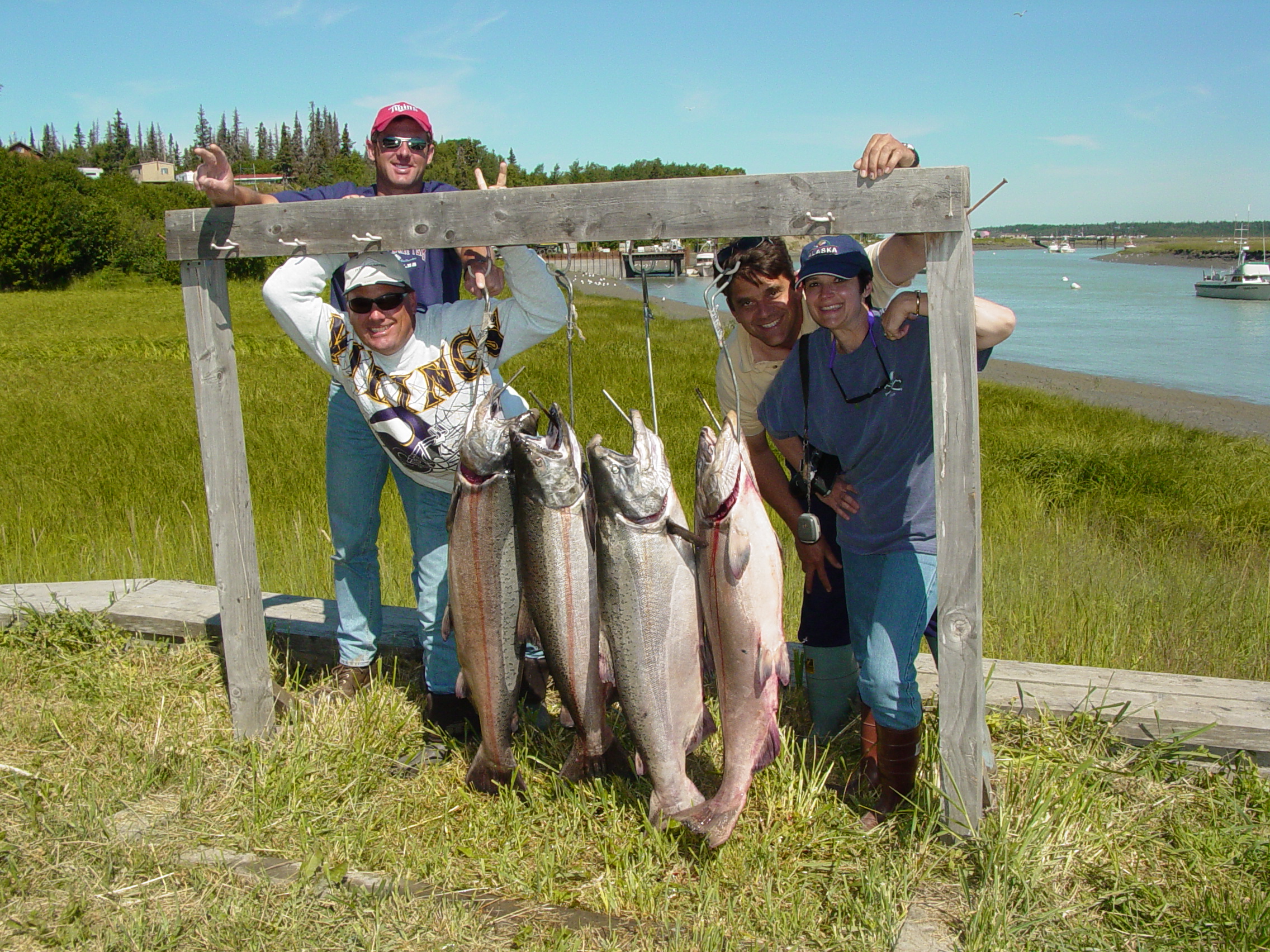 A nice rack of July Kasilof kings.