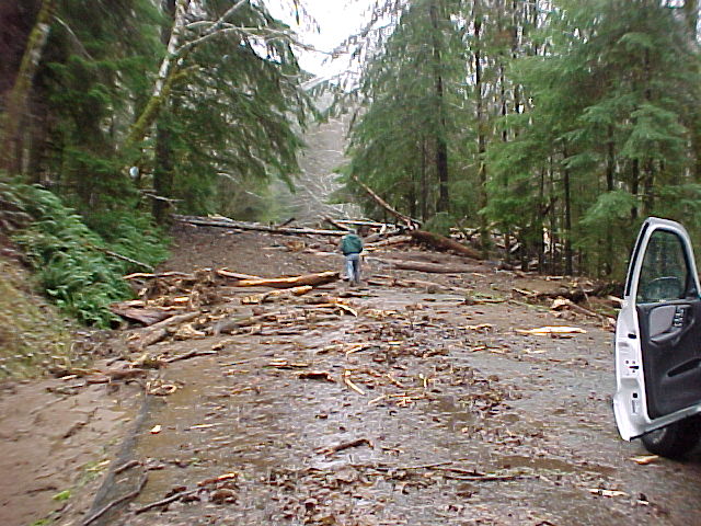 Damage from one of the worst rainstorms every to blow through the area.