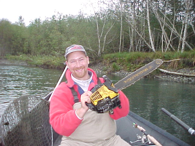 Only in Forks do you drag up old chainsaws off the bottom of the rivers!