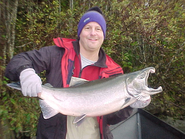 One of the monster silver salmon that the area is famous for!
