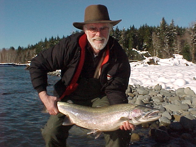 Snow, sunshine, snd steelhead ... that a perfect combination!