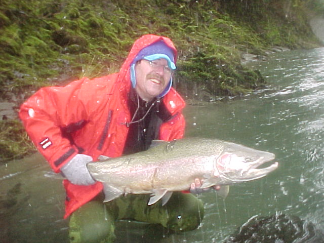 All the rain in the world can't was away the feeling of landing a trophy-class stelie.