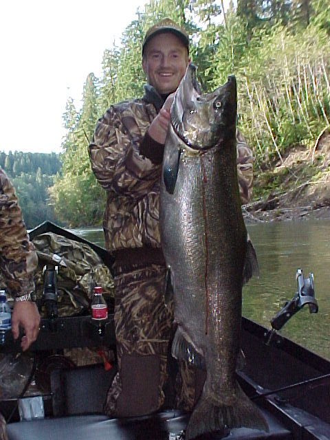 Darren with a nice sized fall fish.