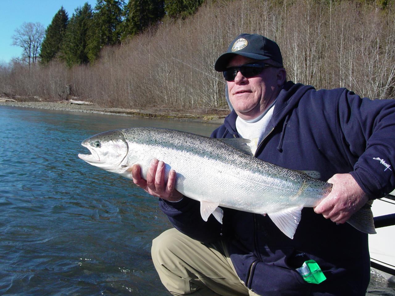 Pink worms for winter steelhead, nah, never :)