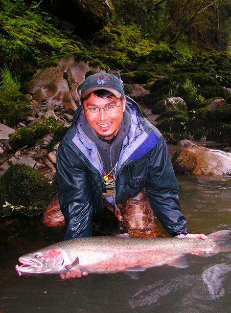 The Keen-eye-MD with his largest steelhead to date!