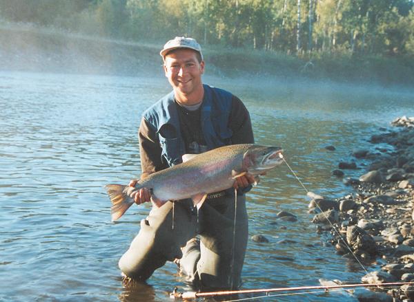 One month out of the year, we take some time off to do a little fishing ourselves ... generally for some nice steelies like this