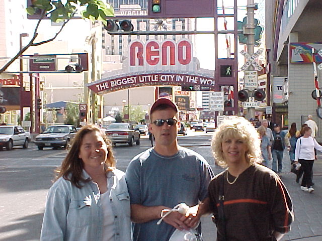 Corey with firends Jim & Shelli during an October visit to Reno.
