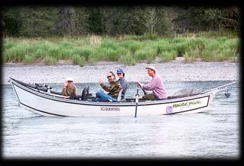 Bob's Barge ... 20 foot Wildhair driftbaot on the Kasilof River