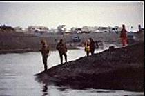 Fishing near the mouth of Deep Creek