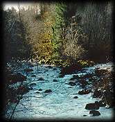 Rocks amid the final class III+ 'Hell's Half Mile" Rapid