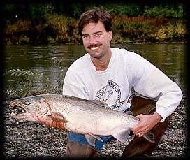 Olympic Peninsula, Washington silver salmon. Washington salmon fishing guides and charters near Seattle.