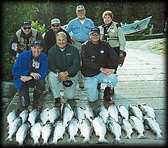 Alaska silver salmon fishing