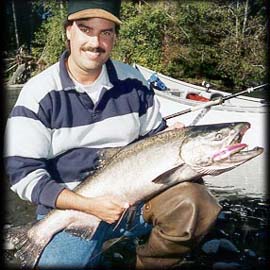 Kwikfish caught Hoh River fall chinook