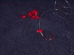 Place a bead above your hook