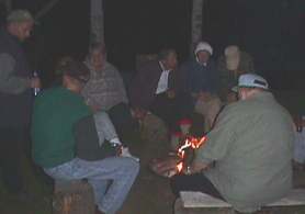 Gathering around the campfire