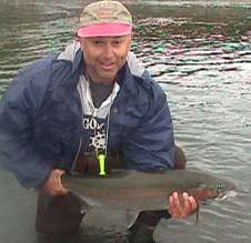 Greg with some proof that he actually can land a fish.