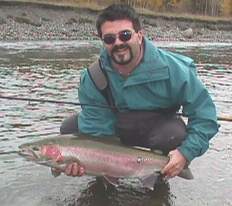 Living up to his reputation, Ron with a fish!!