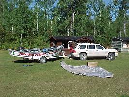 Unloading in Cabin 7