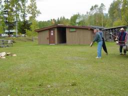 Wood toss!