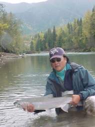 Tom on the Hohlip River