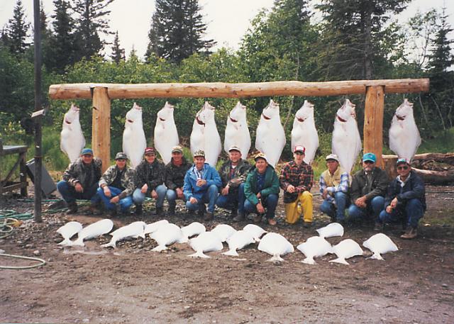 Capts. Bill & Robbie led this group of anglers on a fine day of halibut fishing out of Ninilchik.