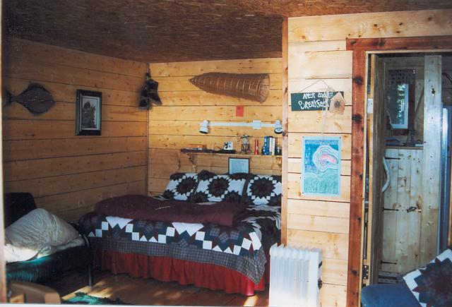 One of your options for a home away from home ... the cabin interior at Ocean Bluff.