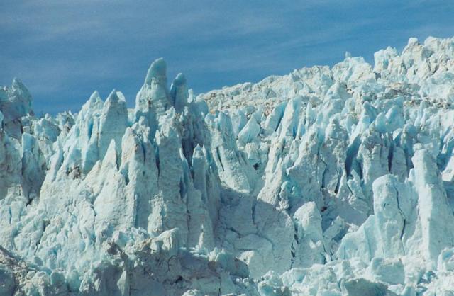 A close-up look at one of the many glaciers you'll see on a Kenai Fjords Cruise.