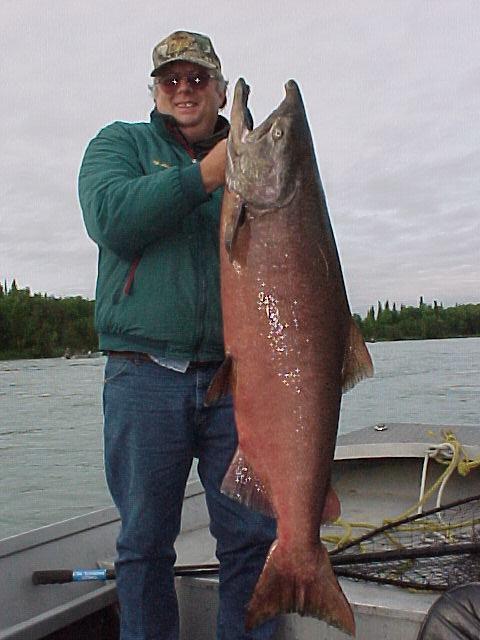 Here's that Fred fella again! This time with a nice king off the Kenai in early July.